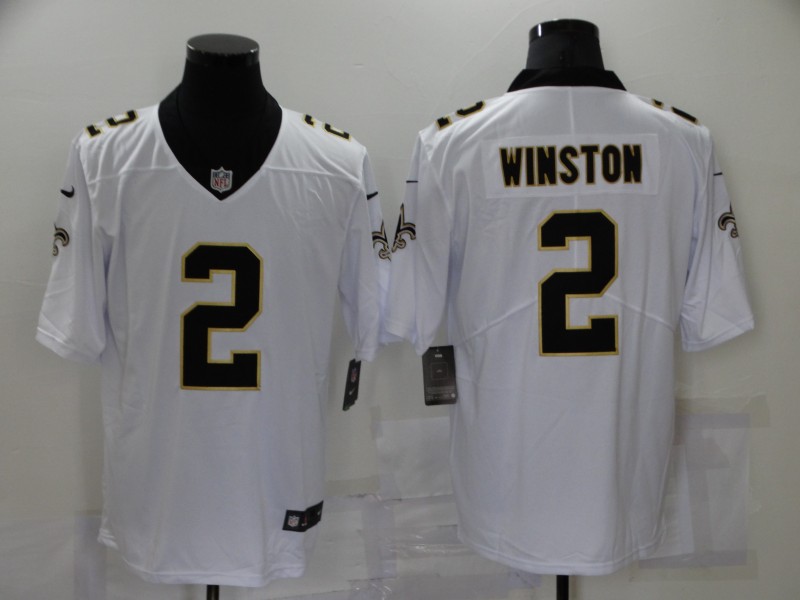 Men New Orleans Saints #2 Winston White Nike Limited Player 2021 NFL Jersey